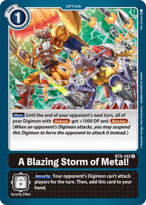 A Blazing Storm of Metal! - BT5-103 - U - Battle of Omni