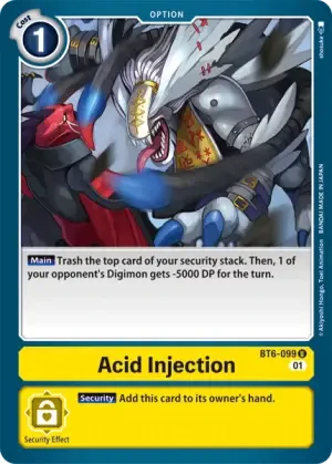 Acid Injection - BT6-099 - U - Double Diamond