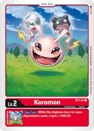 Koromon - ST1-01 - U - Starter Deck 01 Gaia Red