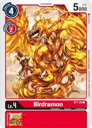 Birdramon - ST1-05 - C - Starter Deck 01 Gaia Red