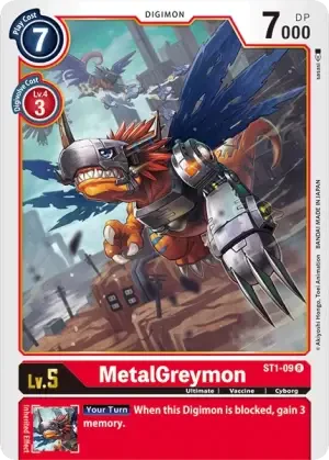 MetalGreymon - ST1-09 - R - Starter Deck 01 Gaia Red