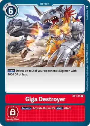 Giga Destroyer - ST1-15 - C - Starter Deck 01 Gaia Red