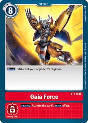 Gaia Force - ST1-16 (Alternate Art) - ST1-16 - U - Starter Deck 01 Gaia Red