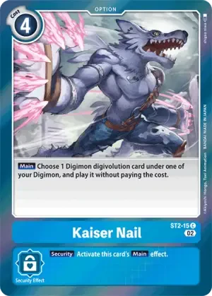 Kaiser Nail (Resurgence Booster Reprint) - ST2-15 - C - Starter Deck 02 Cocytus Blue