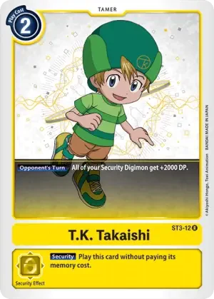 T.K. Takaishi - ST3-12 - R - Starter Deck 03 Heaven's Yellow