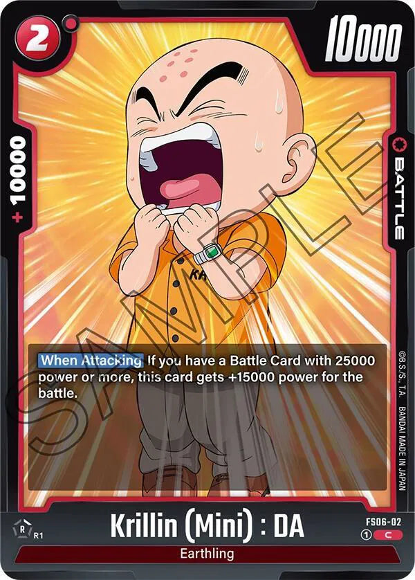 Krillin (Mini) : DA - FS06-02 - Starter Deck 6 Son Goku Mini