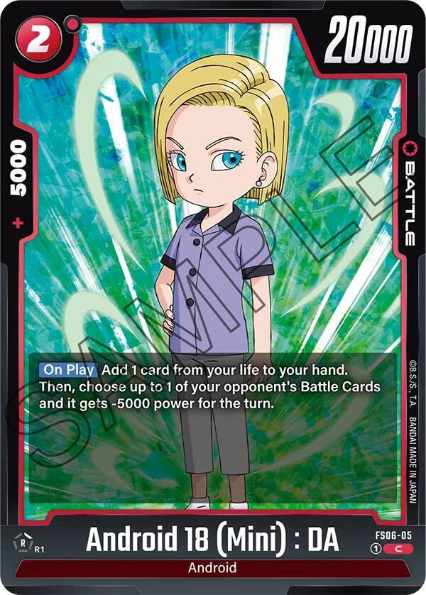 Android 18 (Mini) : DA (Alternate Art) - FS06-05 - Starter Deck 6 Son Goku Mini